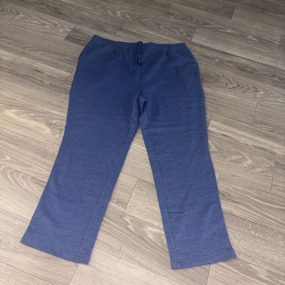 Amazon Essentials Women's Blue Wide Leg Lounge Pants Drawstring XXL